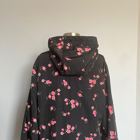 Victoria's Secret Pink Long Floral Bloom Cherry blossom Anorak Windbreaker Jacke - Picture 11 of 16